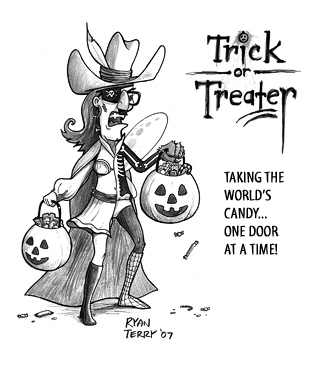 Trick Or Treater: Taking the world's candy... one door at a time!
