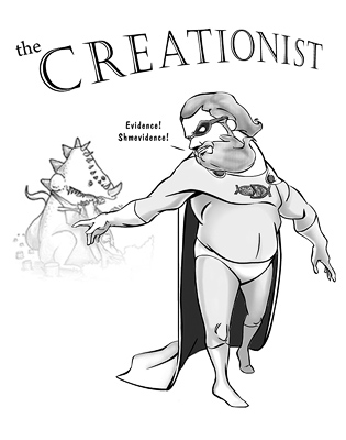 The Creationist: Evidence Schmevidence.