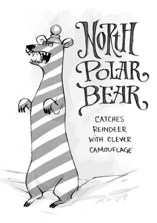 North Polar Bear: Catches reindeer with clever camouflage.