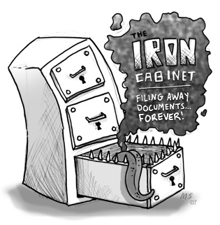 The Iron Cabinet: Filing away your documents... forever!