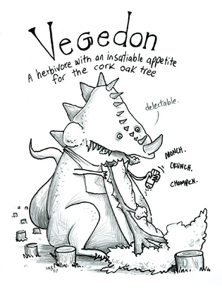 Vegedon: A herbivore with an insatiable appetite for the cork oak tree