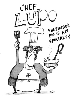 Chef Lupo: Shepherds Pie is his specialty.